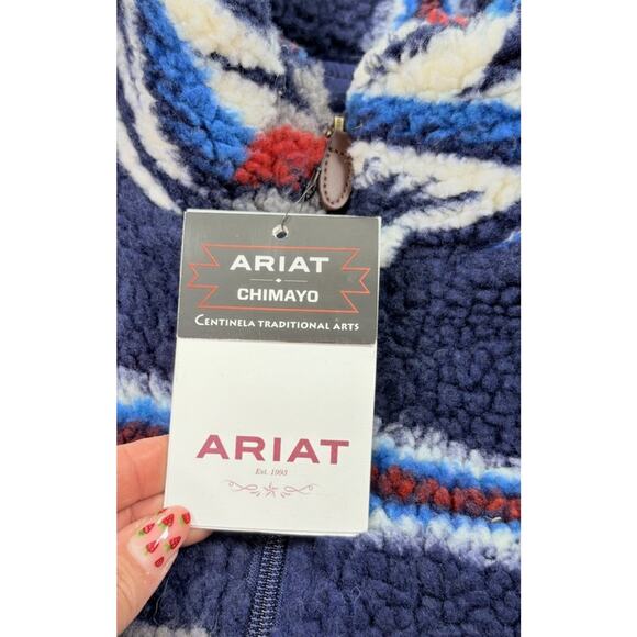 Ariat Women’s Chimayo Collection Aztec Southwestern Fleece Full Zip Size XXL - Picture 5 of 11